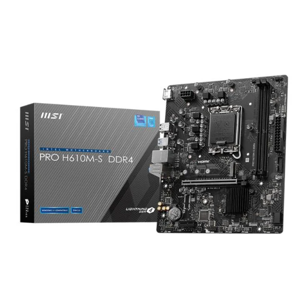 TARJETA MADRE MSI PRO H610M-S M-ATX LGA1700 2XDDR4