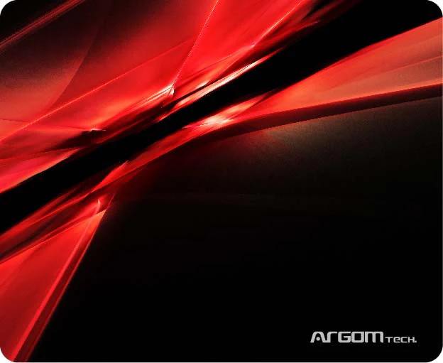 MOUSE PAD ARGOM 21.6X17.8 ARG-AC-1235RD NEGRO / ROJO 