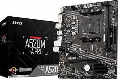 TARJETA MADRE MSI A520M-A PRO M-ATX AM4 2XDDR4 