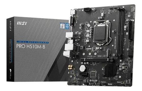 TARJETA MADRE MSI H510M-B M-ATX SOCKET LGA1200 2XDDR4 