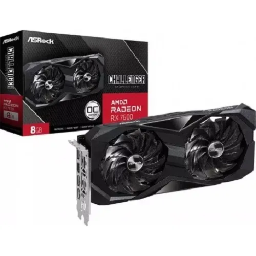 TARJETA DE VIDEO ASROCK CHALLENGER RX7600 8GB GDDR6 