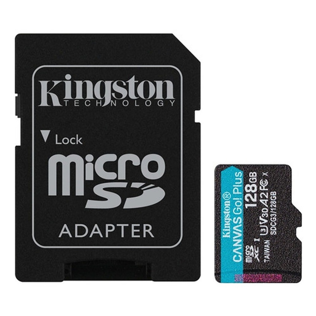 MEMORIA MICROSDXC KINGSTON 128GB SDCS2/128GB CLASE 10 CANVAS GO PLUS