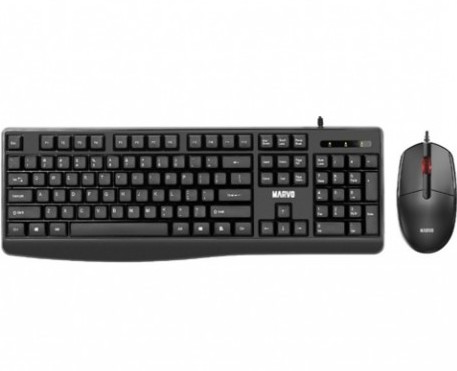 COMBO TECLADO Y MOUSE MARVO CM009 SP USB NEGRO