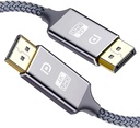 CABLE DISPLAYPORT (DP) A DISPLAYPORT (DP) 1.5M MALLA ALUMINIO