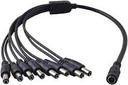 CABLE SPLITTER DIVISOR DC 1 HEMBRA A 8 MACHOS