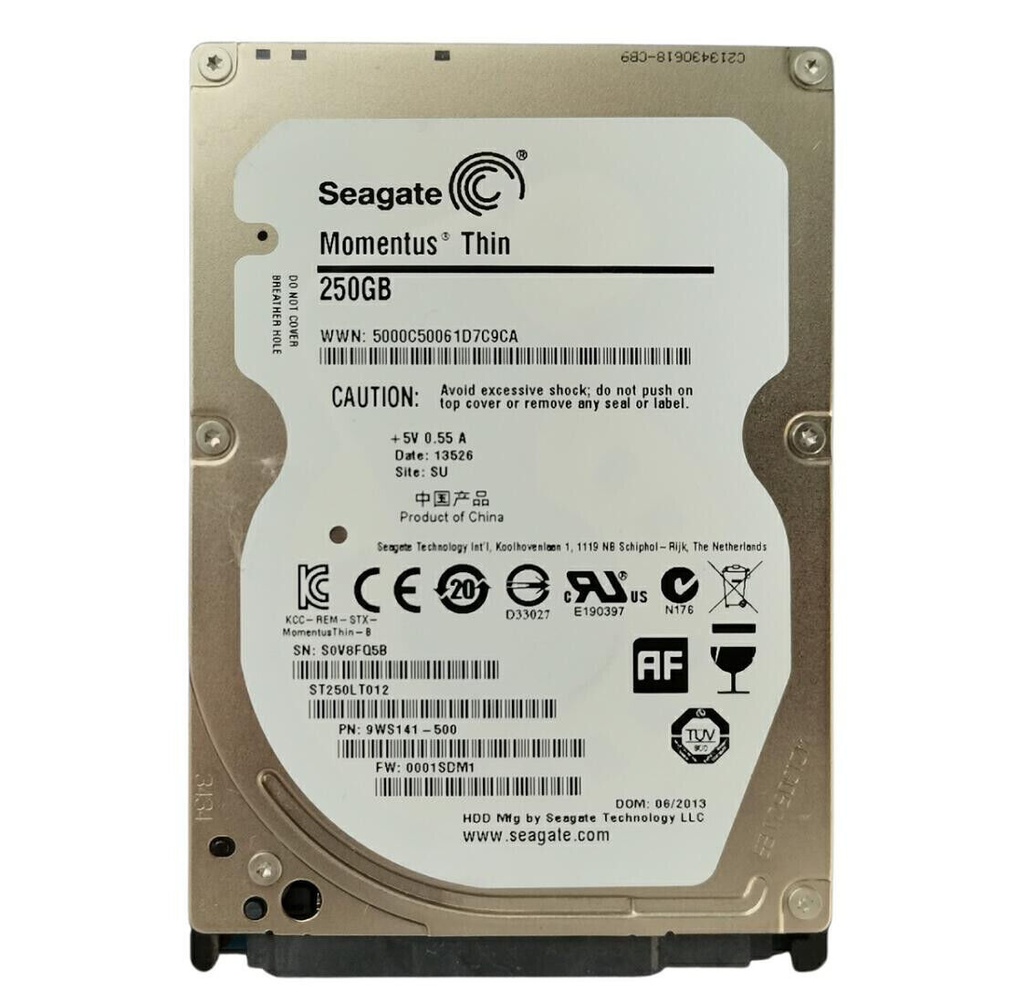 DISCO DURO 2.5" 250GB SATA PULL
