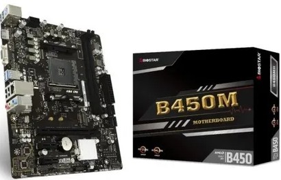 TARJETA MADRE BIOSTAR B450MH M-ATX AM4 2XDDR4