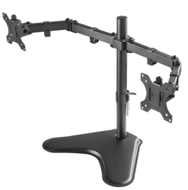[01392] BASE PARA ESCRITORIO DOBLE PARA TV Y MONITOR ARGOM ARTICULADO