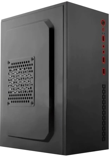 [00524] CASE AZZA MATX VC20-1722 CON FUENTE 550W NEGRO / ROJO