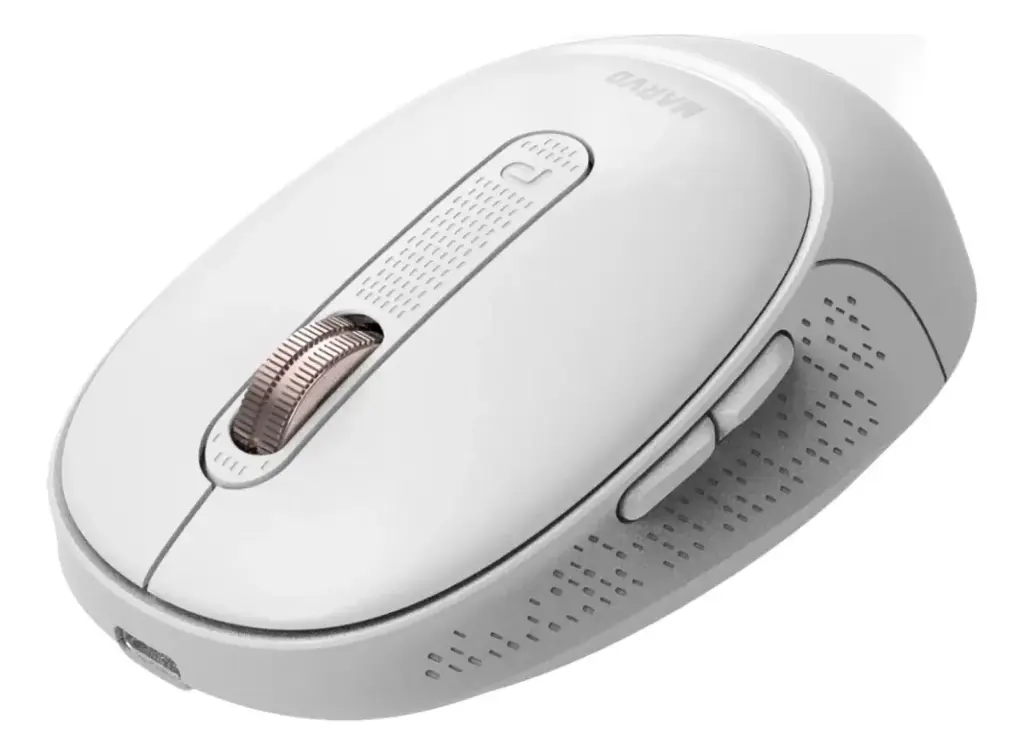 MOUSE MARVO WM111 SW INALAMBRICO RECARGABLE USB-C BLANCO