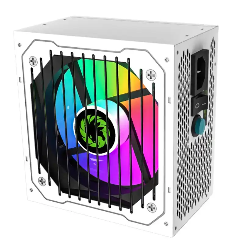 FUENTE DE PODER 800W GAMEMAX VP-800 CERTIFICADA 80+ BRONCE RGB SEMI-MODULAR BLANCA