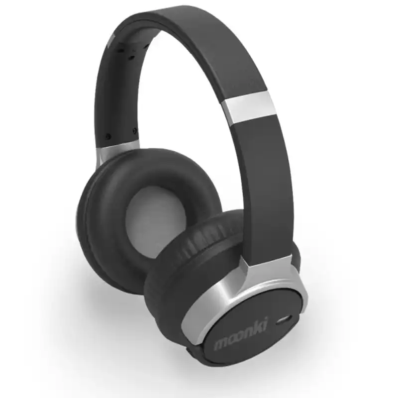 AUDIFONO CON MICROFONO MOONKI MH-071BT ON EAR  INALAMBRICO BLUETOOTH NEGRO