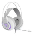 AUDIFONO CON MICROFONO GAMING FANTECH CHIEF II HG20 WE 3.5MM + USB MULTIPLATAFORMA RGB BLANCO