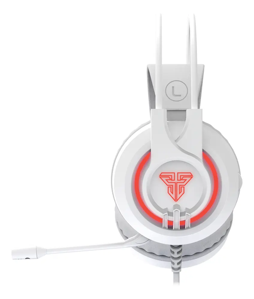 AUDIFONO CON MICROFONO GAMING FANTECH CHIEF II HG20 WE 3.5MM + USB MULTIPLATAFORMA RGB BLANCO
