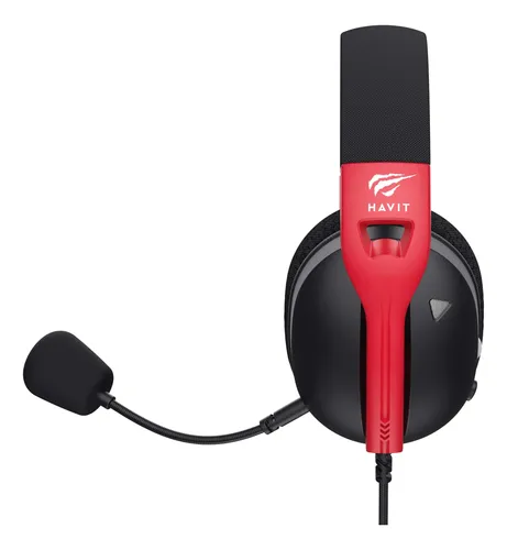 AUDIFONO CON MICROFONO GAMING HAVIT GAMENOTE FUXI-H5D 3.5MM MULTIPLATAFORMA NEGRO Y ROJO