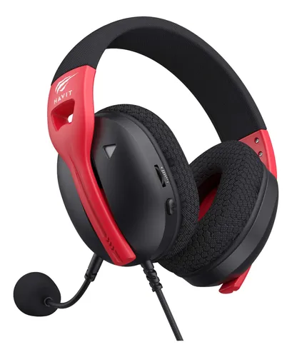 AUDIFONO CON MICROFONO GAMING HAVIT GAMENOTE FUXI-H5D 3.5MM MULTIPLATAFORMA NEGRO Y ROJO