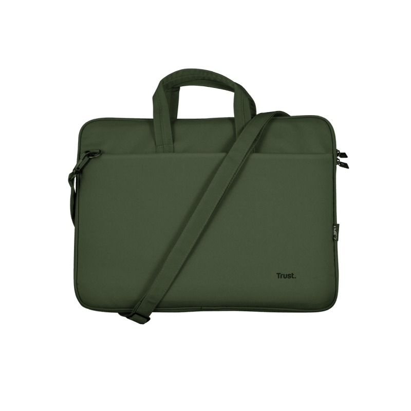 MALETIN TRUST BOLOGNA PARA LAPTOP 16" VERDE INCLUYE MOUSE INALAMBRICO 24989