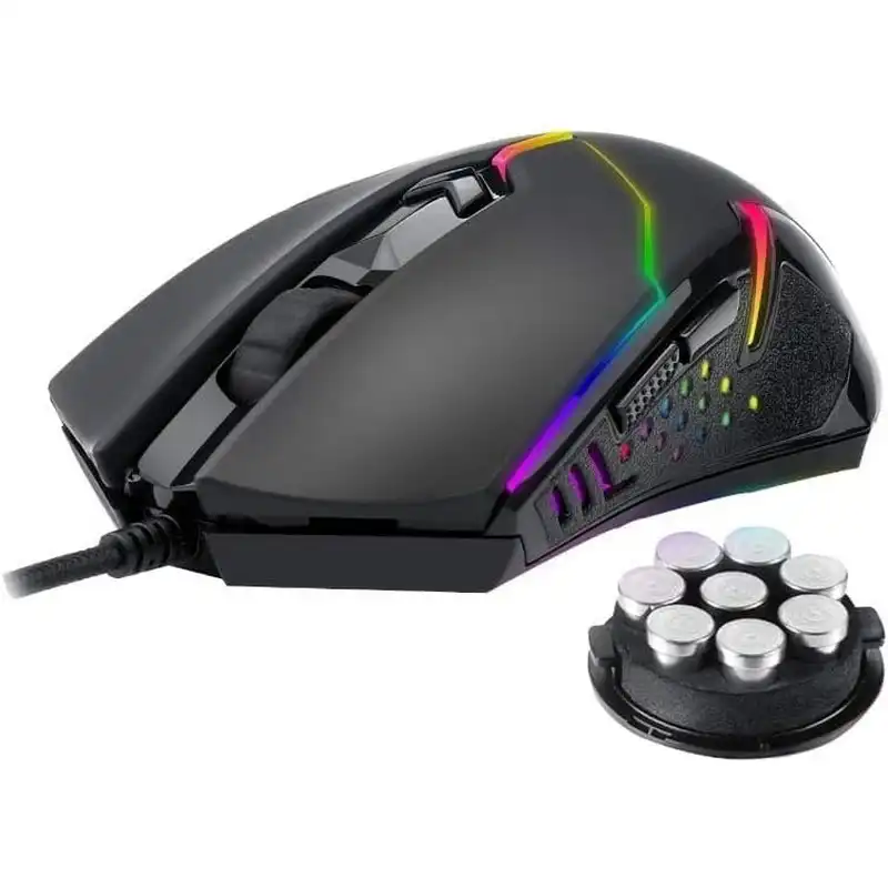 MOUSE GAMER REDRAGON CENTROPHORUS2 M601-RGB 7200 DPI USB NEGRO 