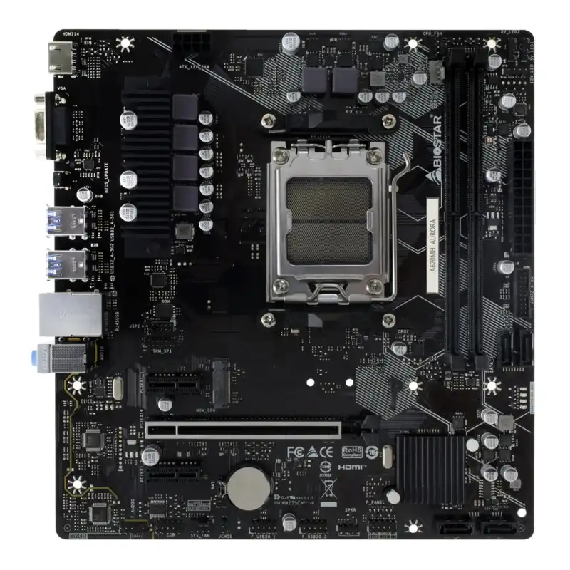 TARJETA MADRE BIOSTAR A620MH AURORA M-ATX AM5 2XDDR5