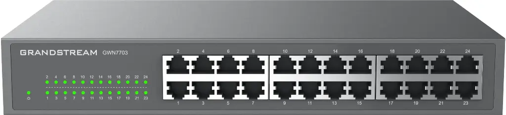 SWITCH 24 PUERTOS GRANDSTREAM GIGABIT RACK DESKTOP GWN7703