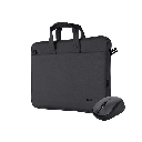 MALETIN TRUST BOLOGNA PARA LAPTOP 16" INCLUYE MOUSE INALAMBRICO 24447 NEGRO