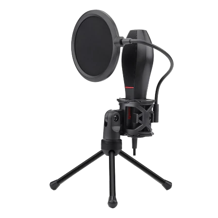 MICROFONO STREAMING REDRAGON QUASAR2 GM200-1 USB CON TRIPODE NEGRO