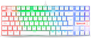 TECLADO MECANICO REDRAGON KUMARA K552W-RGB 80% BLANCO ESPAÑOL SW-ROJO