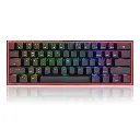 TECLADO MECANICO REDRAGON FIZZ PRO K616-RGB 60% INALAMBRICO RECARGABLE NEGRO
