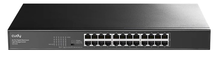 SWITCH CUDY GS1024E 24 PUERTOS GIGABIT ADMIN LIGHT 