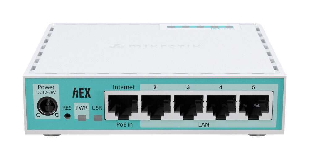 ROUTER MIKROTIK HEX REFRESH E50UG 64BIT 5 PUERTOS GIGABIT