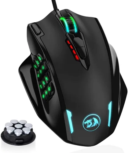 MOUSE GAMER REDRAGON IMPACT M908 12400 DPI RGB USB NEGRO