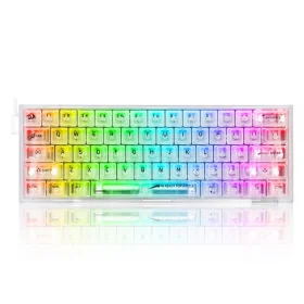 TECLADO MECANICO REDRAGON FIZZ K617CT-RGB 60% INALAMBRICO RECARGABLE TRANSPARENTE