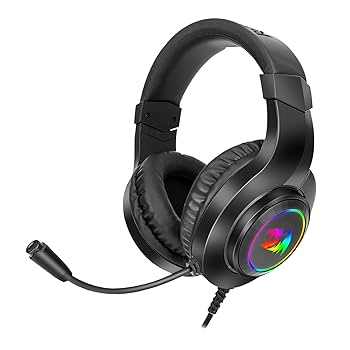 AUDIFONO CON MICROFONO GAMING REDRAGON HYLAS H260RGB  3.5MM MULTIPLATAFORMA NEGRO 