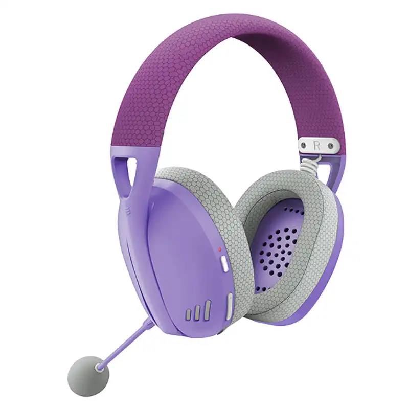 AUDIFONO CON MICROFONO GAMING REDRAGON IRE PRO H848PL TRI-MODO 7.1 INALAMBRICO PURPURA 