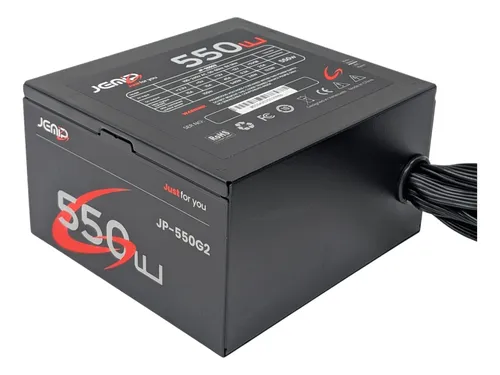 FUENTE DE PODER 550W JEMIP JP-550G2 POTENCIA REAL