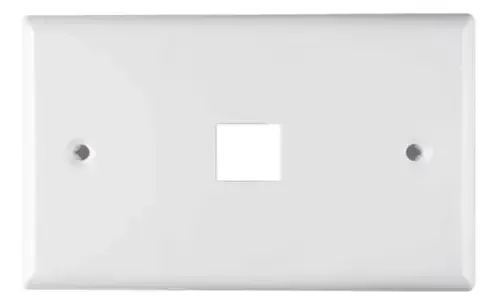 FACE PLATE 1 PUERTO BLANCO