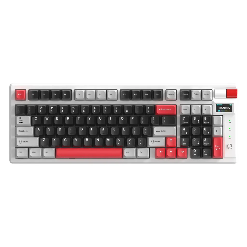 TECLADO MECANICO KG991W STORM INALAMBRICO INGLES 80% RGB RECARGABLE
