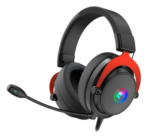AUDIFONO CON MICROFONO GAMING MARVO TACTIC 70  HG9067 RGB USB 7.1 NEGRO