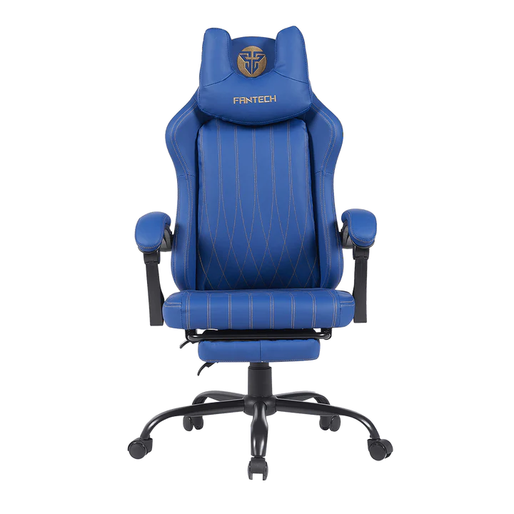 SILLA GAMING FANTECH GC193 BL AZUL CAPACIDAD 130KG CON REPOSAPIERNAS AJUSTABLE