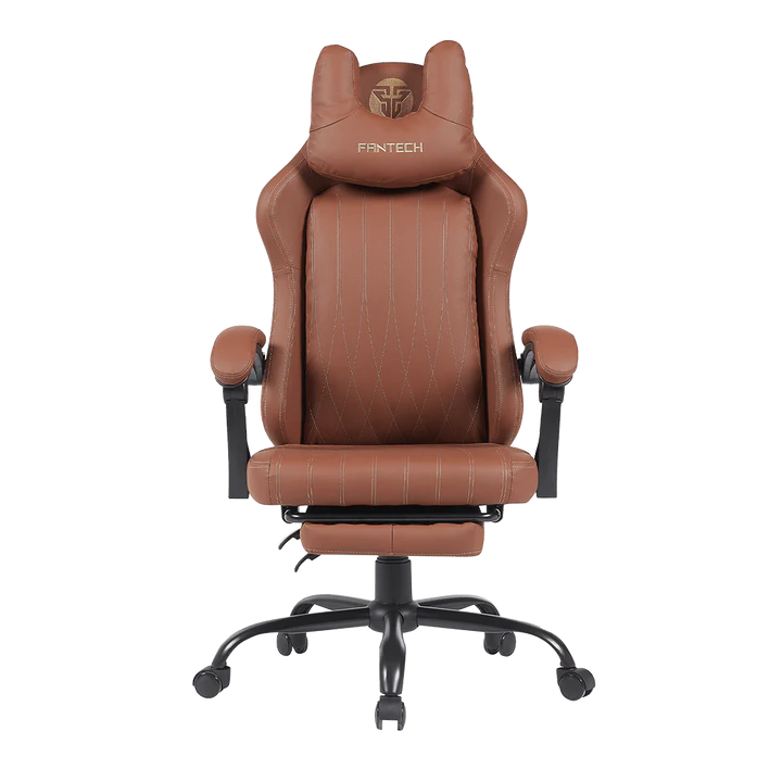 SILLA GAMING FANTECH GC193 MARRON CAPACIDAD 130KG CON REPOSAPIERNAS AJUSTABLE