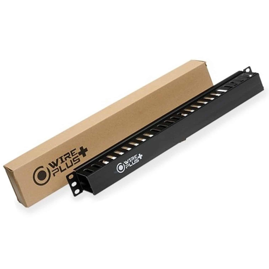 ORGANIZADOR DE CABLES PARA RACK 1U 24 RANURAS WIREPLUS+