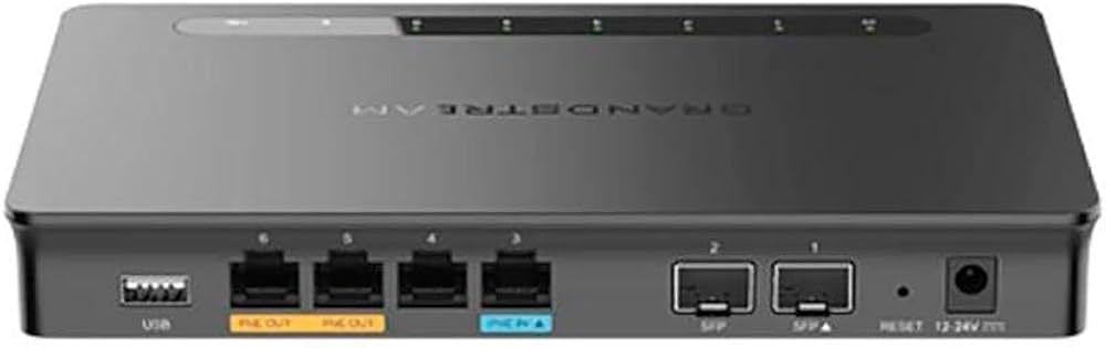 ROUTER GRANDSTREAM VPN MULTI-WAN GWN7002 6 PUERTOS 4 GIGABIT Y 2 PUERTOS SFP+