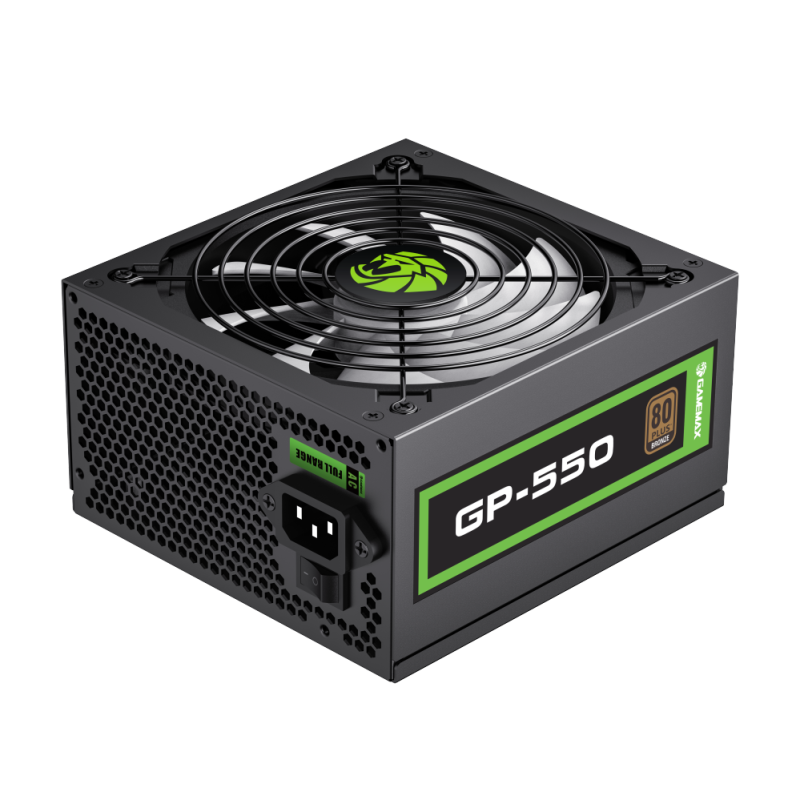 FUENTE DE PODER 550W GAMEMAX GP-550W 80 PLUS BRONZE  NEGRA
