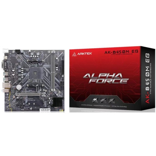 TARJETA MADRE ARKTEK B450M EG VI M-ATX AM4 2XDDR4