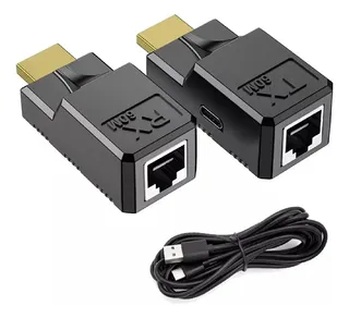 EXTENSOR HDMI RJ45 + CABLE C 60 METROS  