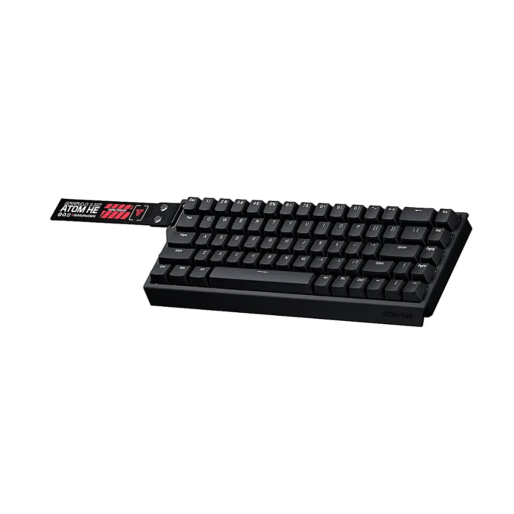 TECLADO MAGNETICO FANTECH ATOM HE68 MK811 INGLES 75%  NEGRO SW-ESMERALDA