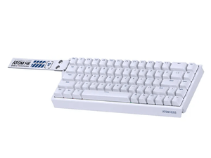 TECLADO MAGNETICO FANTECH ATOM HE68 MK811 INGLES 75%  BLANCO SW-ESMERALDA