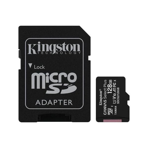 MEMORIA MICROSDXC KINGSTON 128GB SDCS2/128GB CLASE 10 CANVAS SELECT PLUS