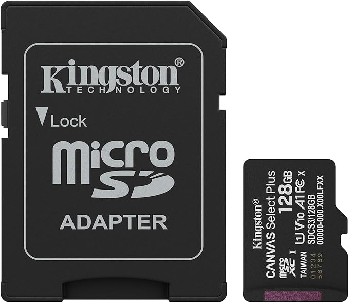 MEMORIA MICROSDXC KINGSTON 128GB SDCS2/128GB CLASE 10 CANVAS SELECT PLUS