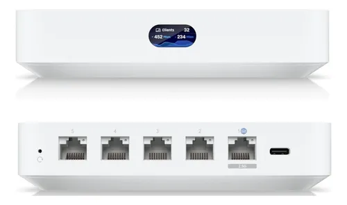 UBIQUITI ROUTER GATEWAY MULTI-WAN UCG-ULTRA 5 PUERTOS 4 GIGABIT Y 1 PUERTOS 2.5GB